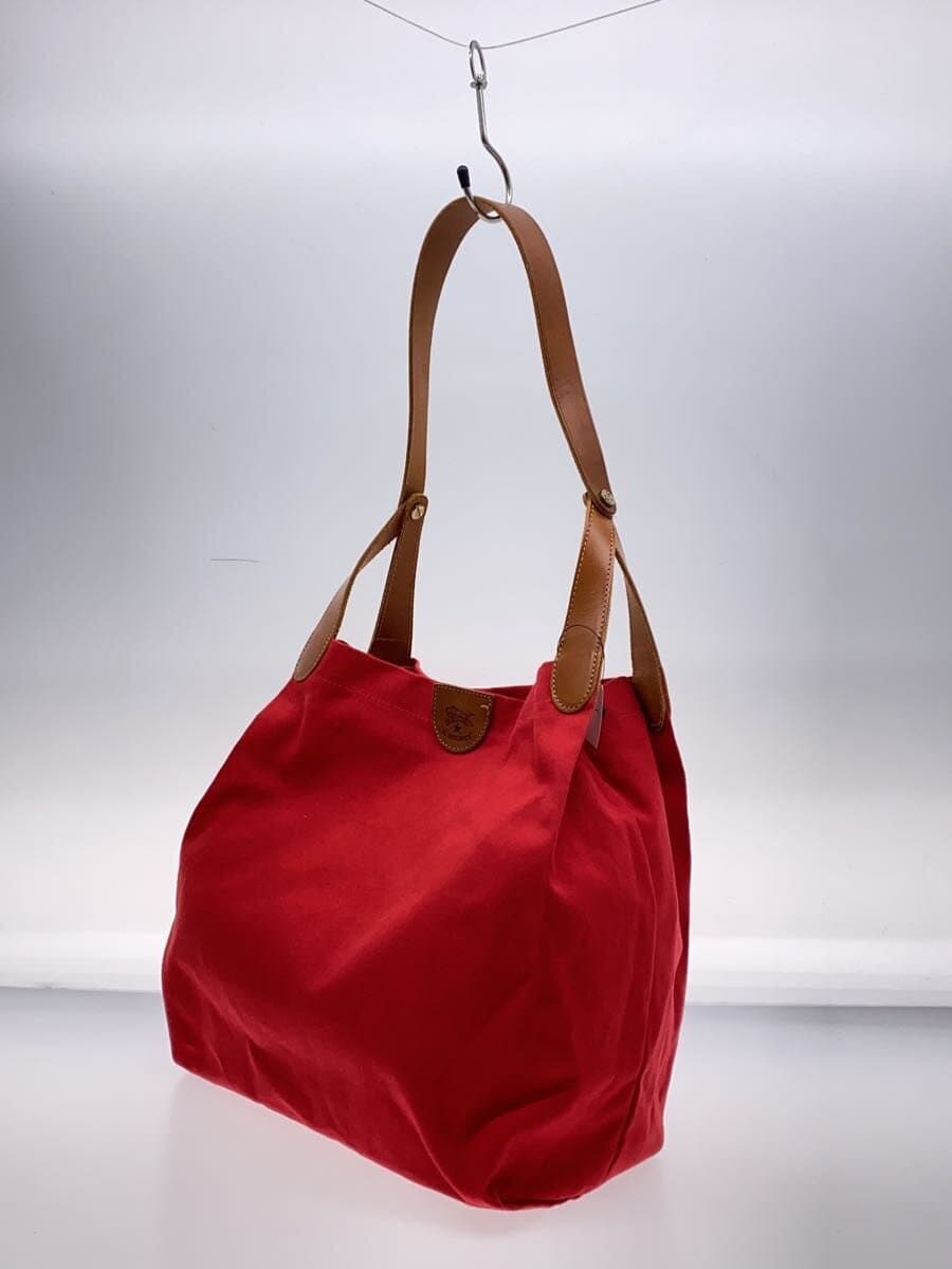 IL BISONTE Tote Bag Canvas RED Solid 2