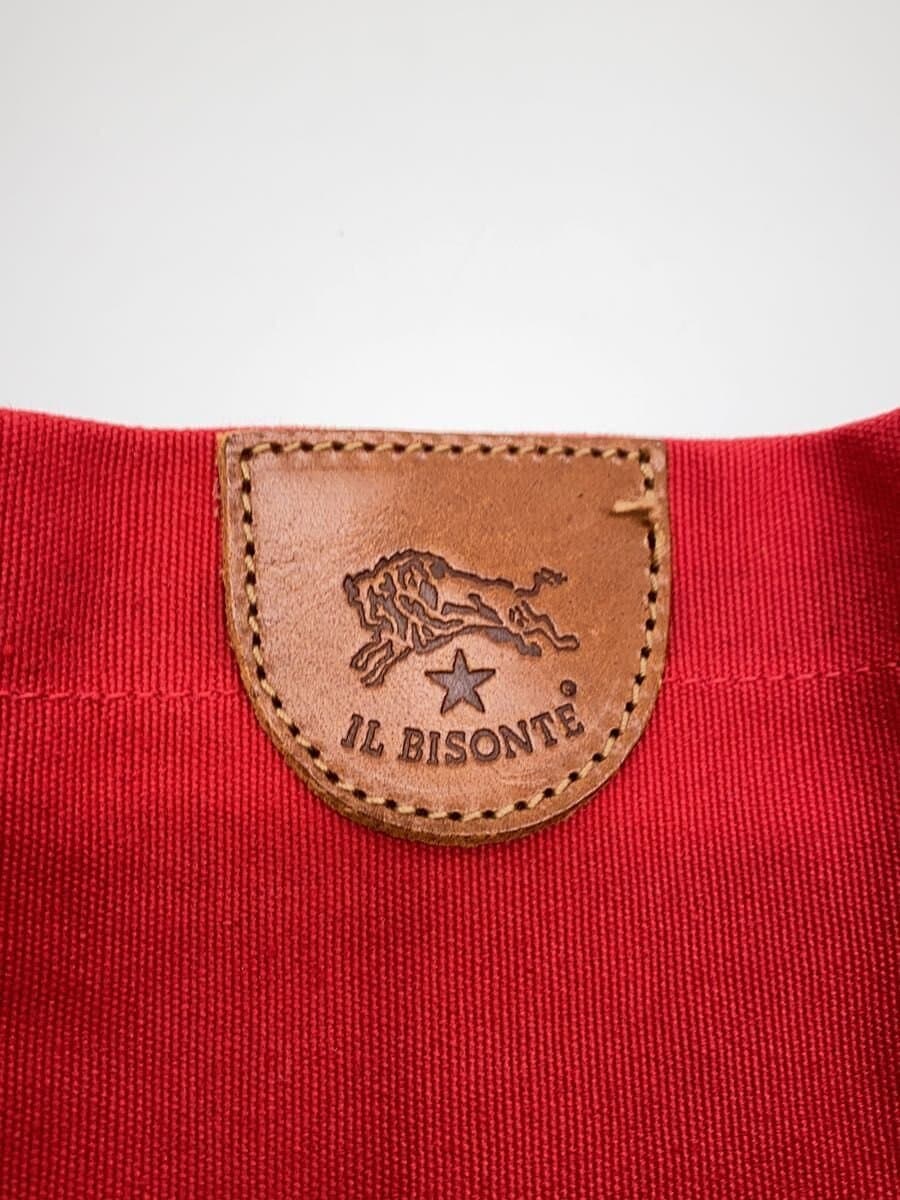 IL BISONTE Tote Bag Canvas RED Solid 5
