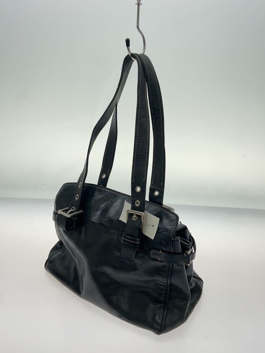 FRANCESCO BIASIA Shoulder Bag Leather BLK Solid 2