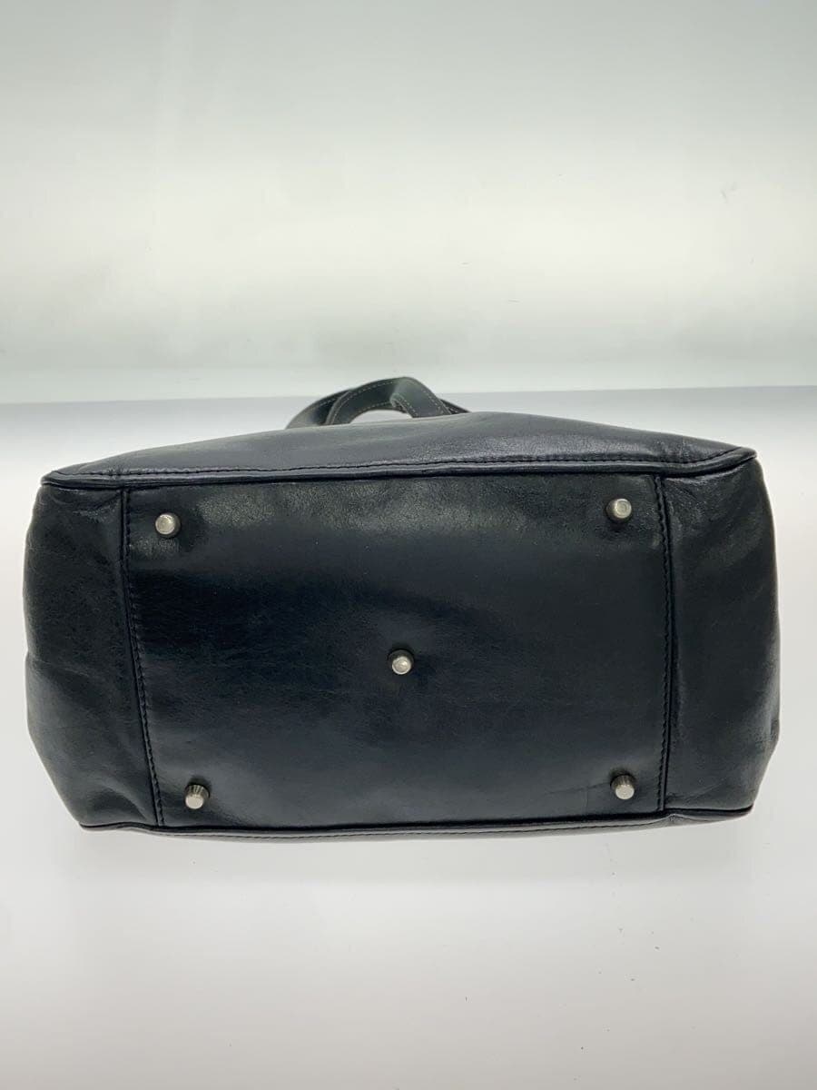 FRANCESCO BIASIA Shoulder Bag Leather BLK Solid 4