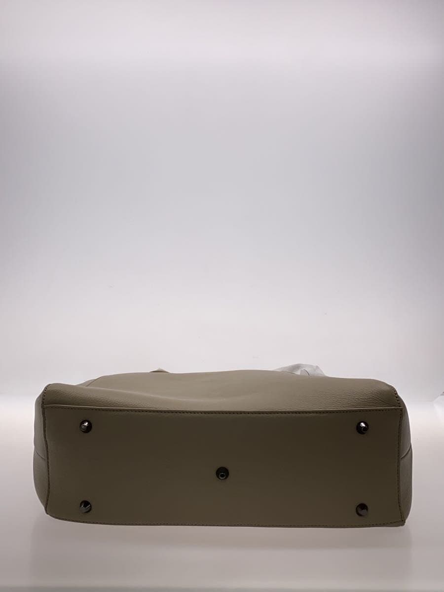 GUSCIO Tote Bag Leather GRY Solid 4