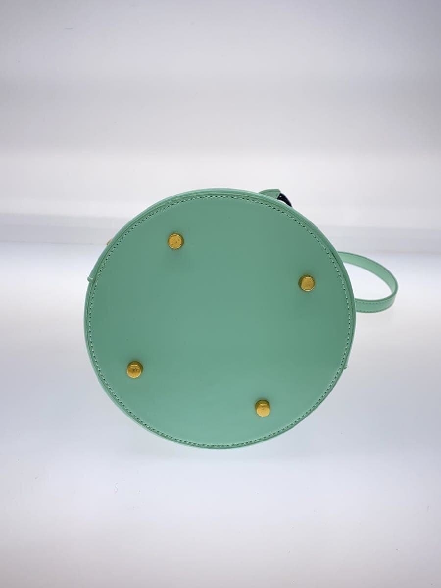 Other Brand ISOLE Handbag Leather GRN Solid 4