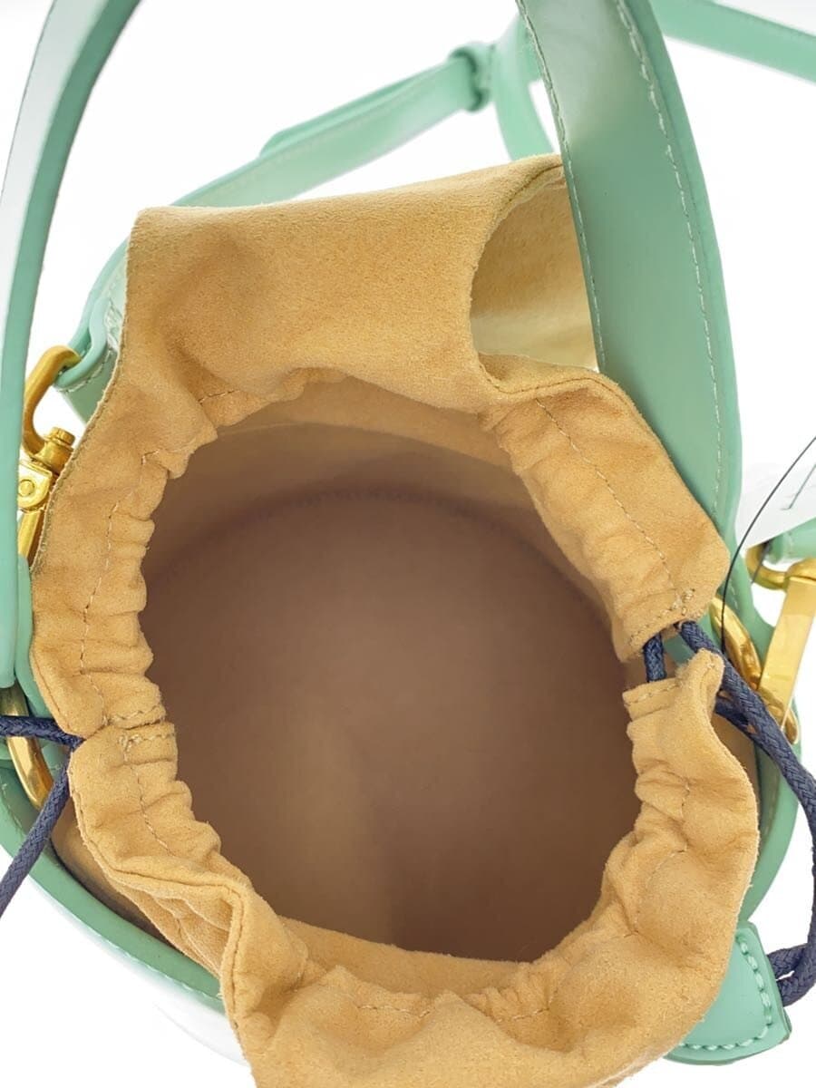 Other Brand ISOLE Handbag Leather GRN Solid 5