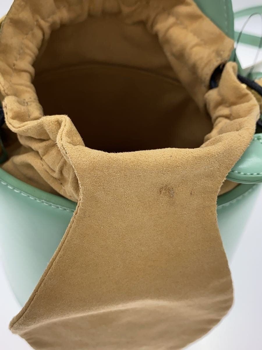 Other Brand ISOLE Handbag Leather GRN Solid 6