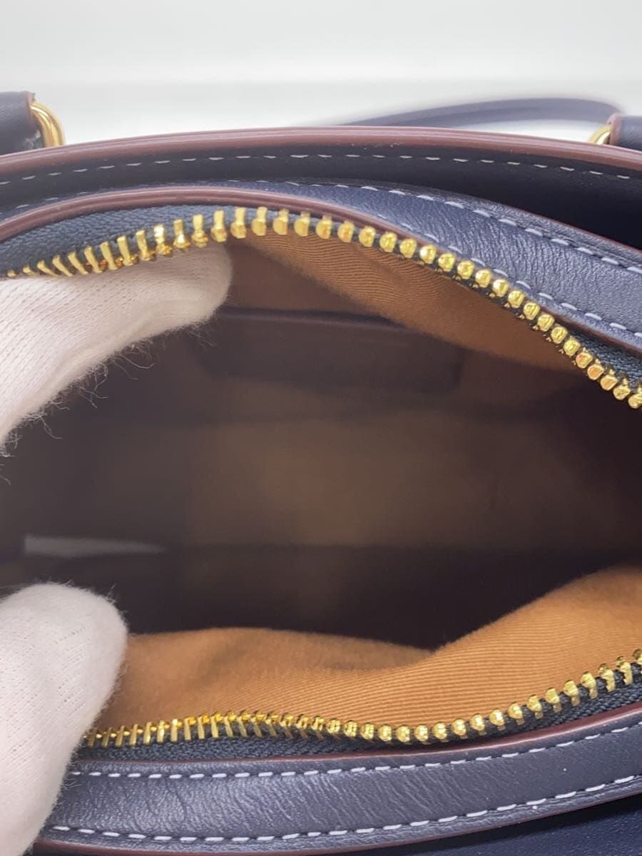 COACH Shoulder Bag BLU All Over Pattern CH859 6