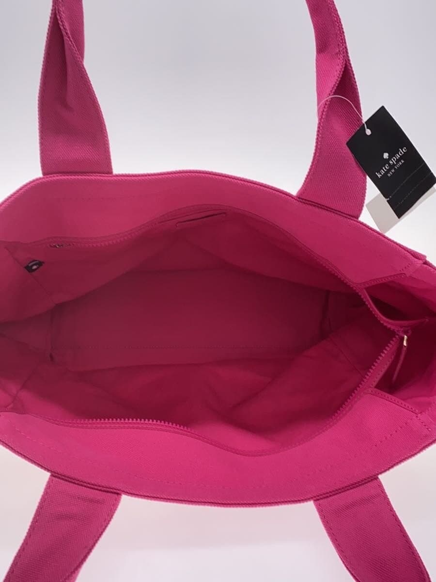 kate spade new york Tote Bag Canvas PNK Border Stripe KB695 6