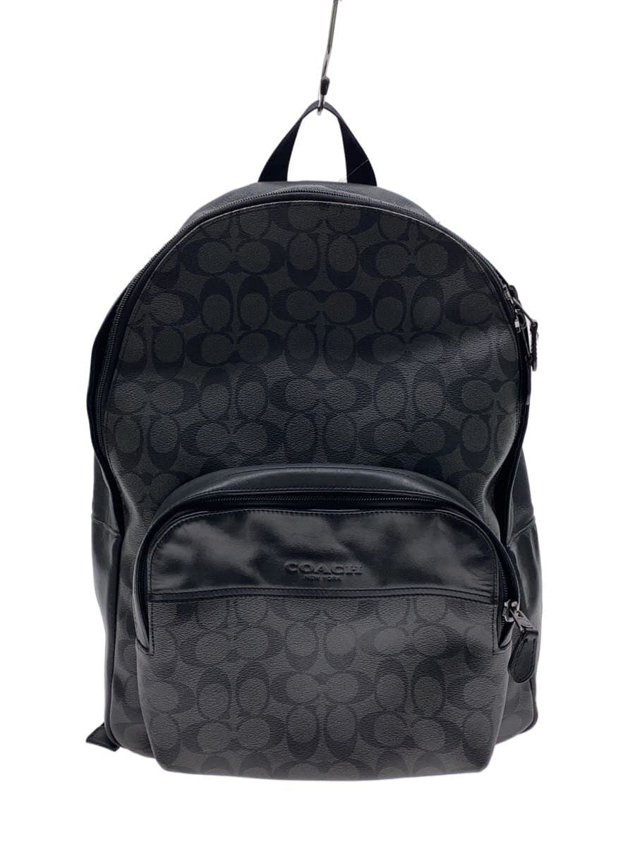 COACH Backpack Faux Leather BLK All Over Pattern F72483