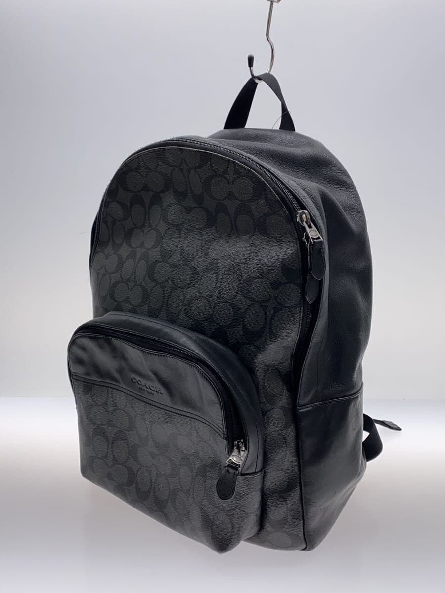 COACH Backpack Faux Leather BLK All Over Pattern F72483 2