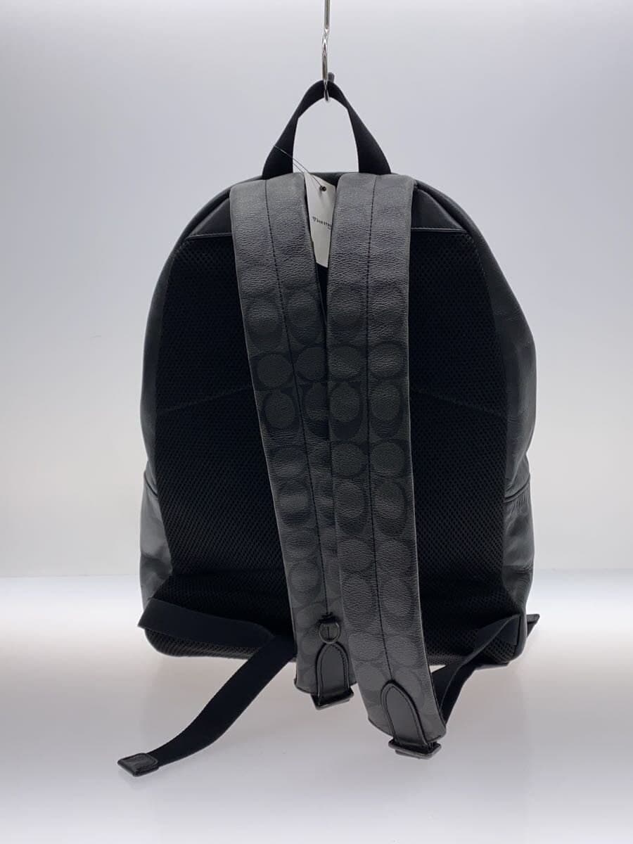 COACH Backpack Faux Leather BLK All Over Pattern F72483 3