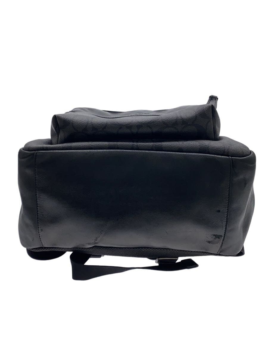 COACH Backpack Faux Leather BLK All Over Pattern F72483 4