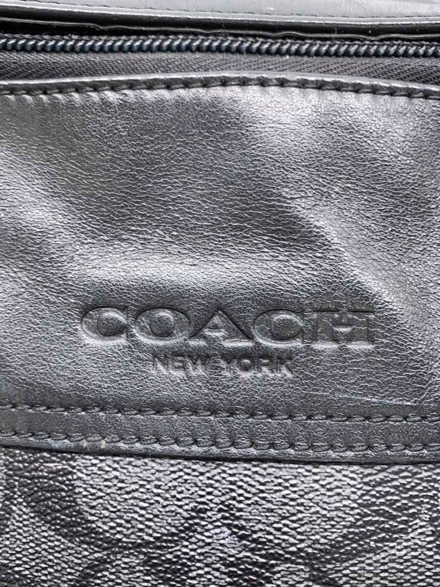 COACH Backpack Faux Leather BLK All Over Pattern F72483 5