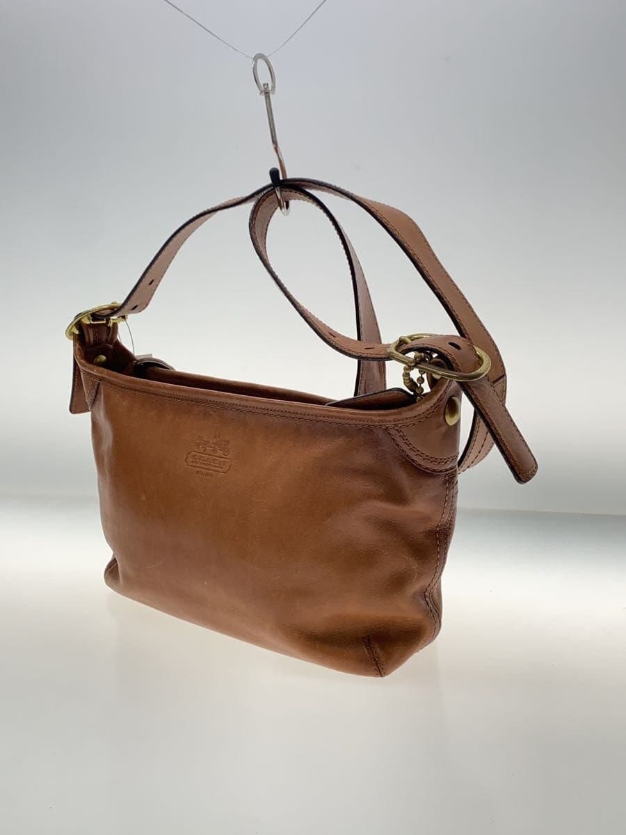 COACH Shoulder Bag Leather BRW Solid F12595 2