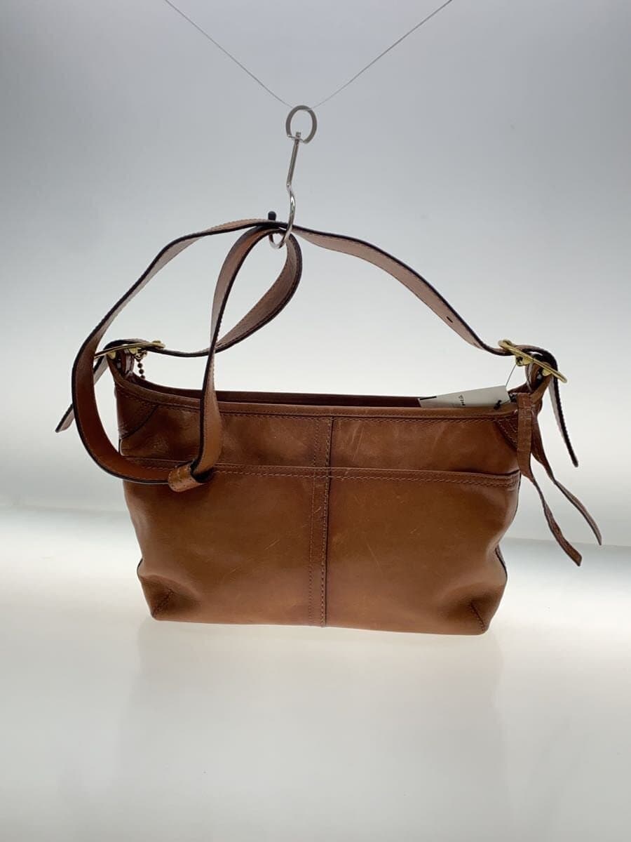 COACH Shoulder Bag Leather BRW Solid F12595 3