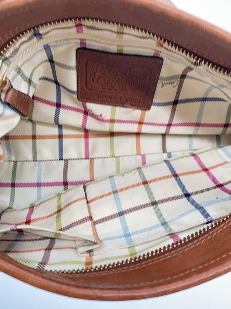 COACH Shoulder Bag Leather BRW Solid F12595 6