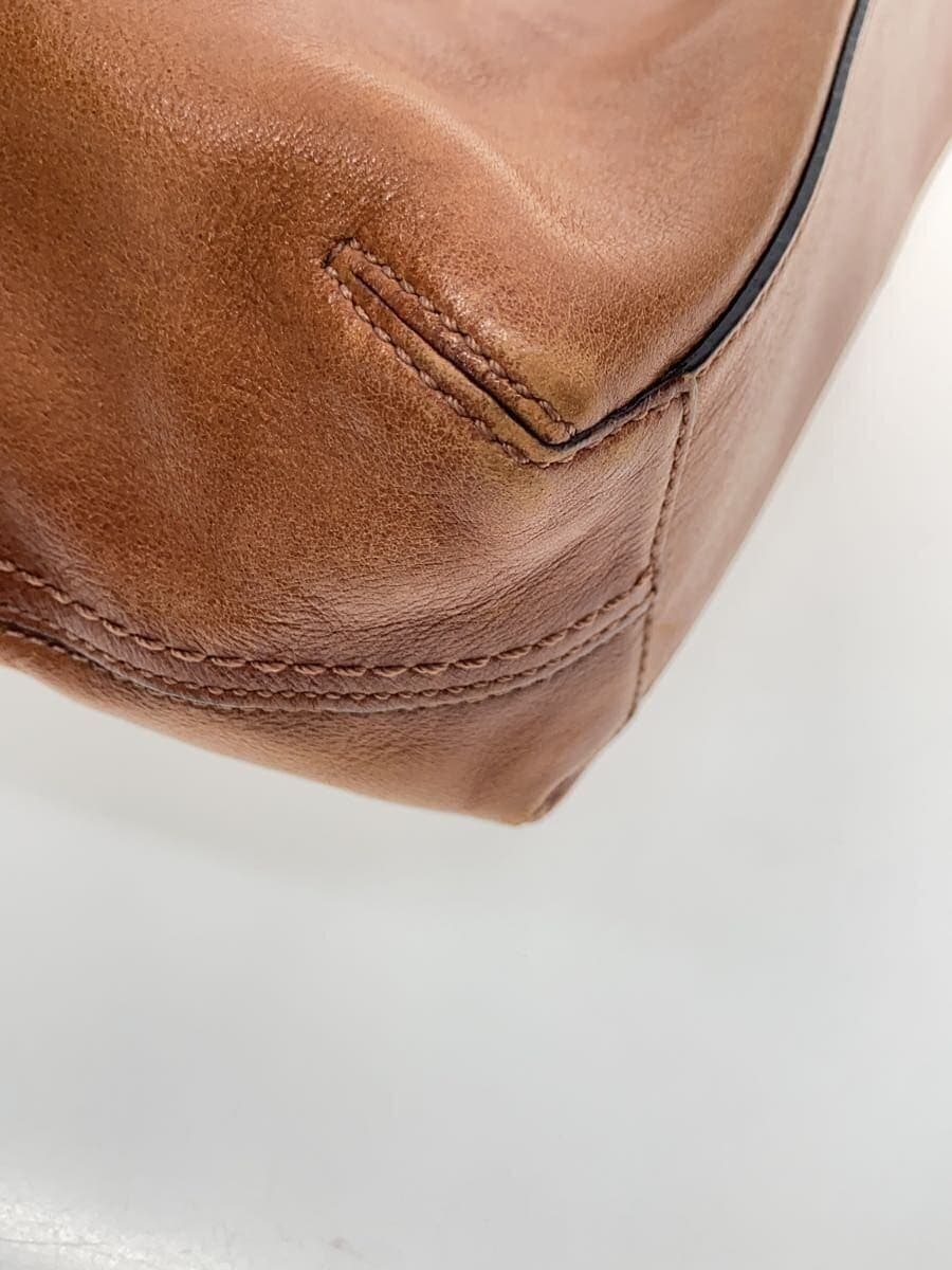 COACH Shoulder Bag Leather BRW Solid F12595 7