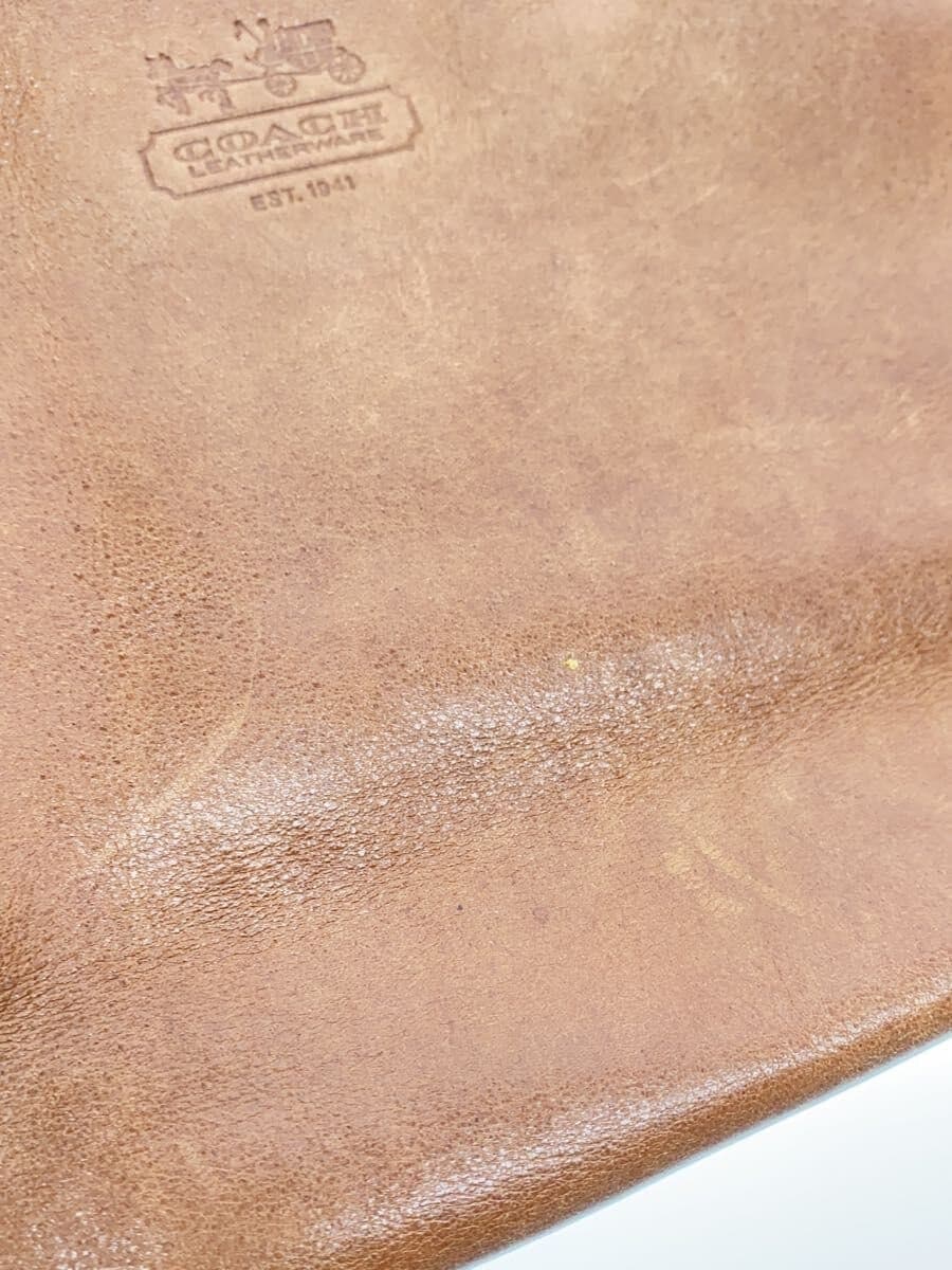 COACH Shoulder Bag Leather BRW Solid F12595 8