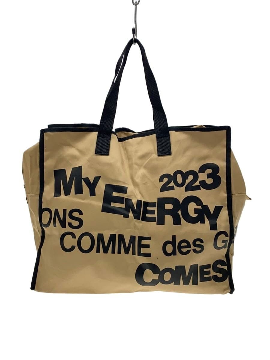 COMME des GARCONS Tote Bag Cotton BEG Print OL-K201