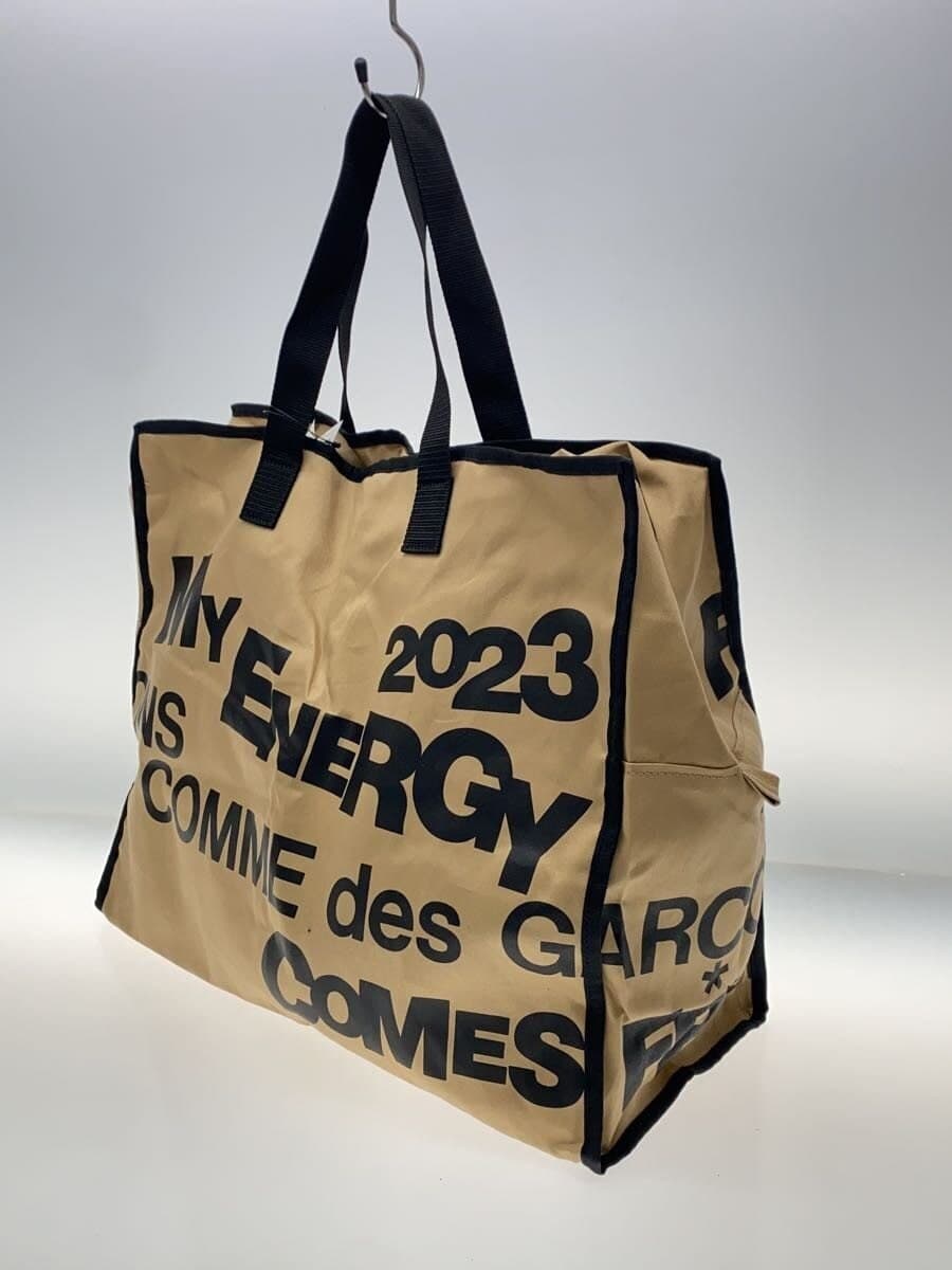 COMME des GARCONS Tote Bag Cotton BEG Print OL-K201 2