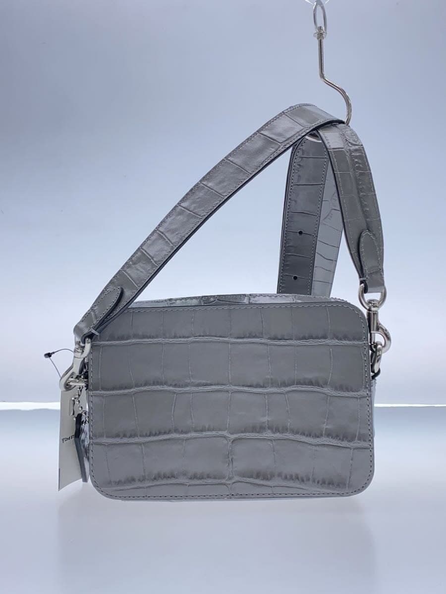 COACH Shoulder Bag Leather GRY Solid CW431 3