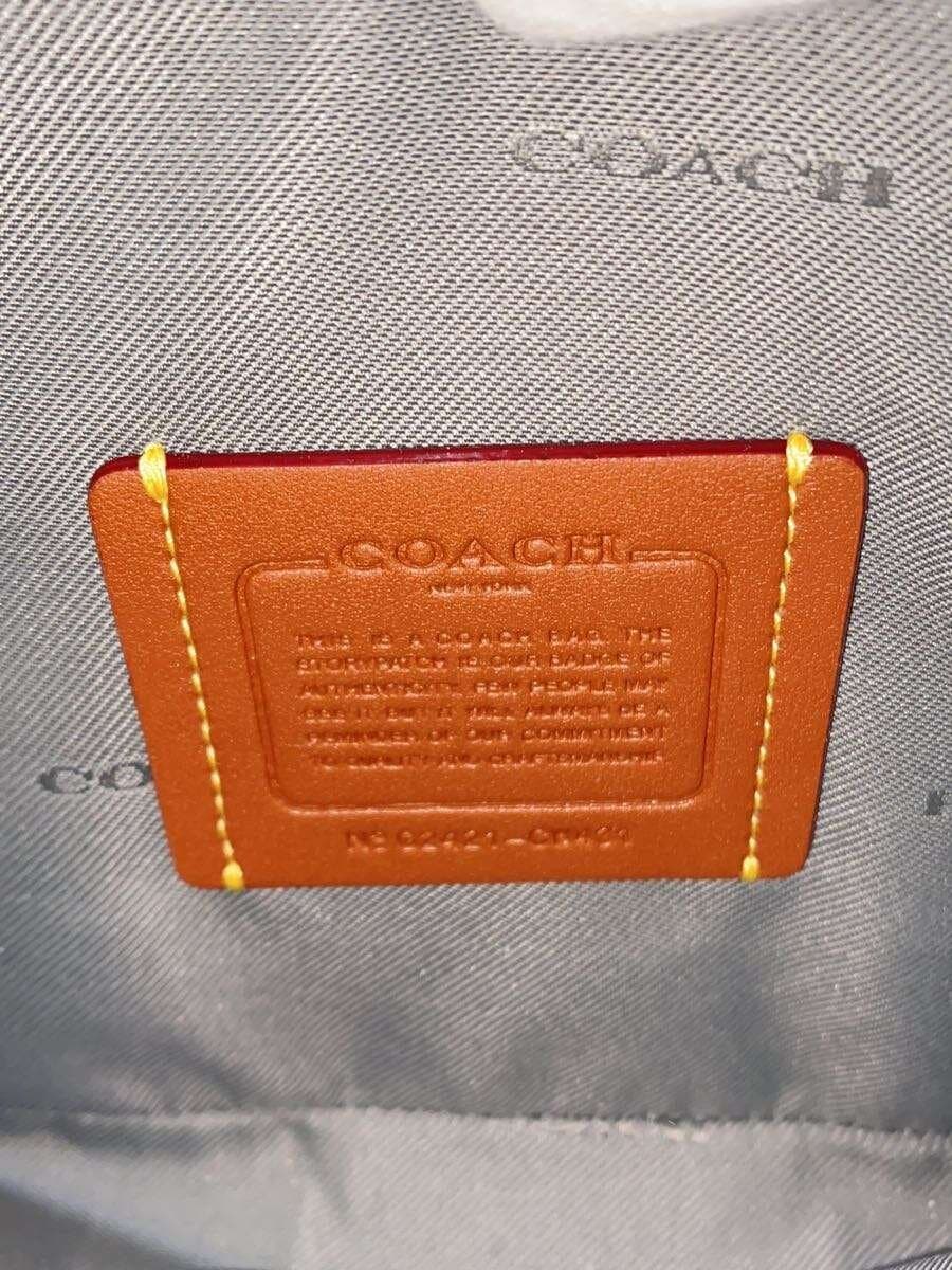 COACH Shoulder Bag Leather GRY Solid CW431 5