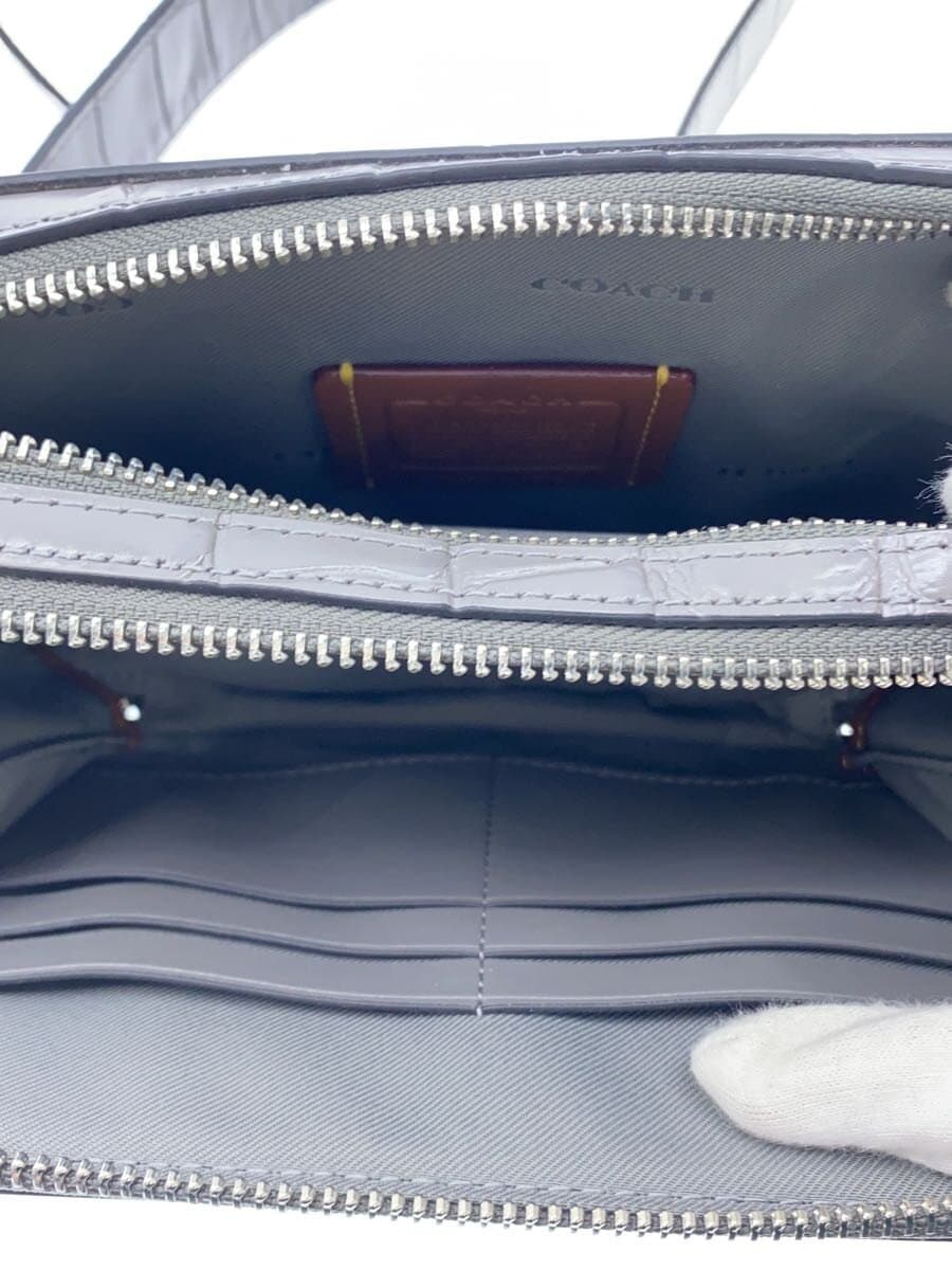 COACH Shoulder Bag Leather GRY Solid CW431 6