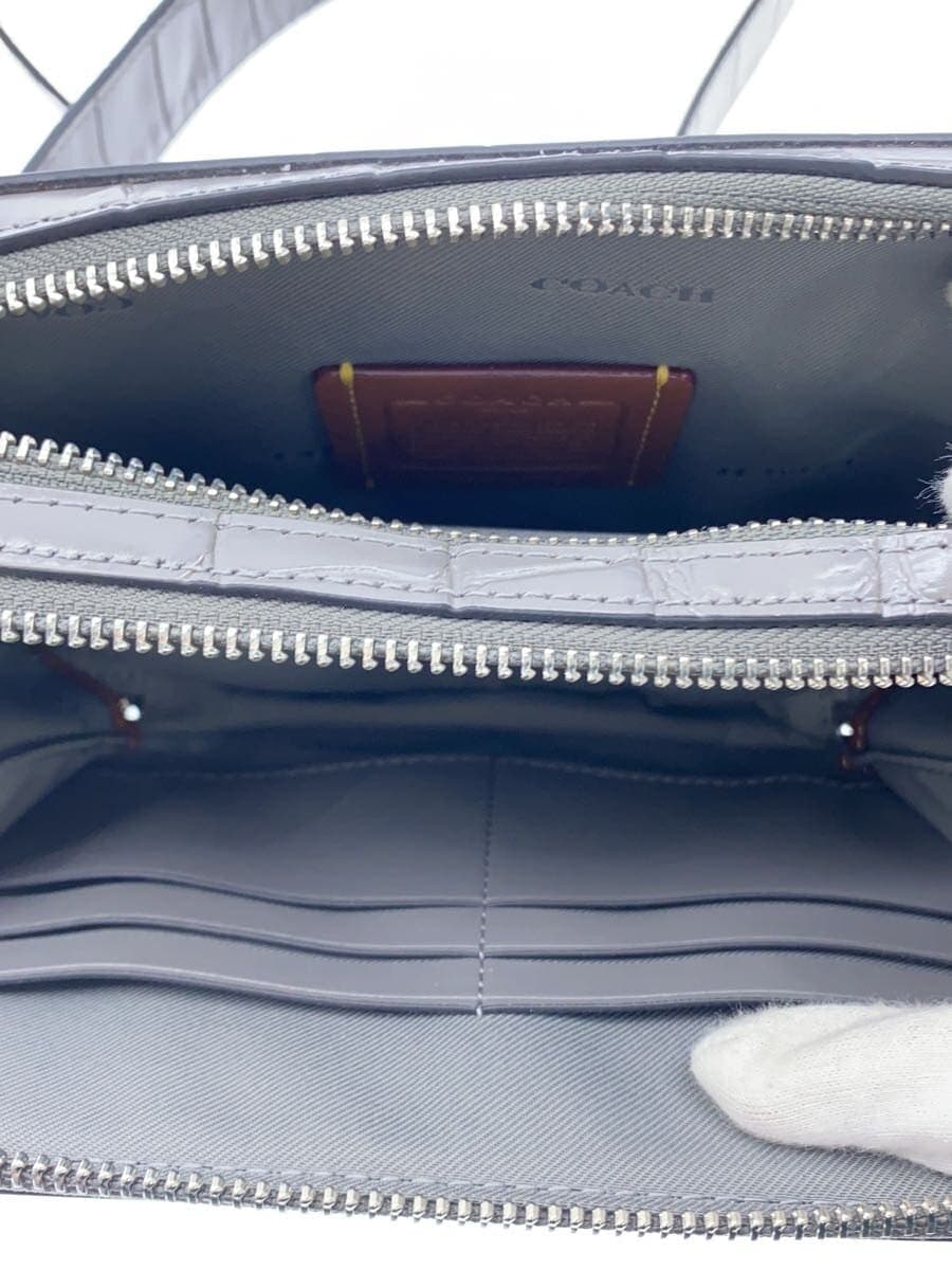 COACH Shoulder Bag Leather GRY Solid CW431 6