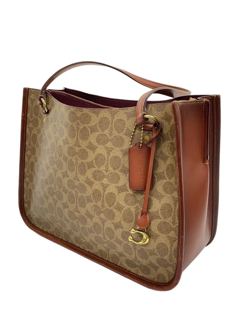 COACH tote bag PVC Brown All-over pattern C2591 2