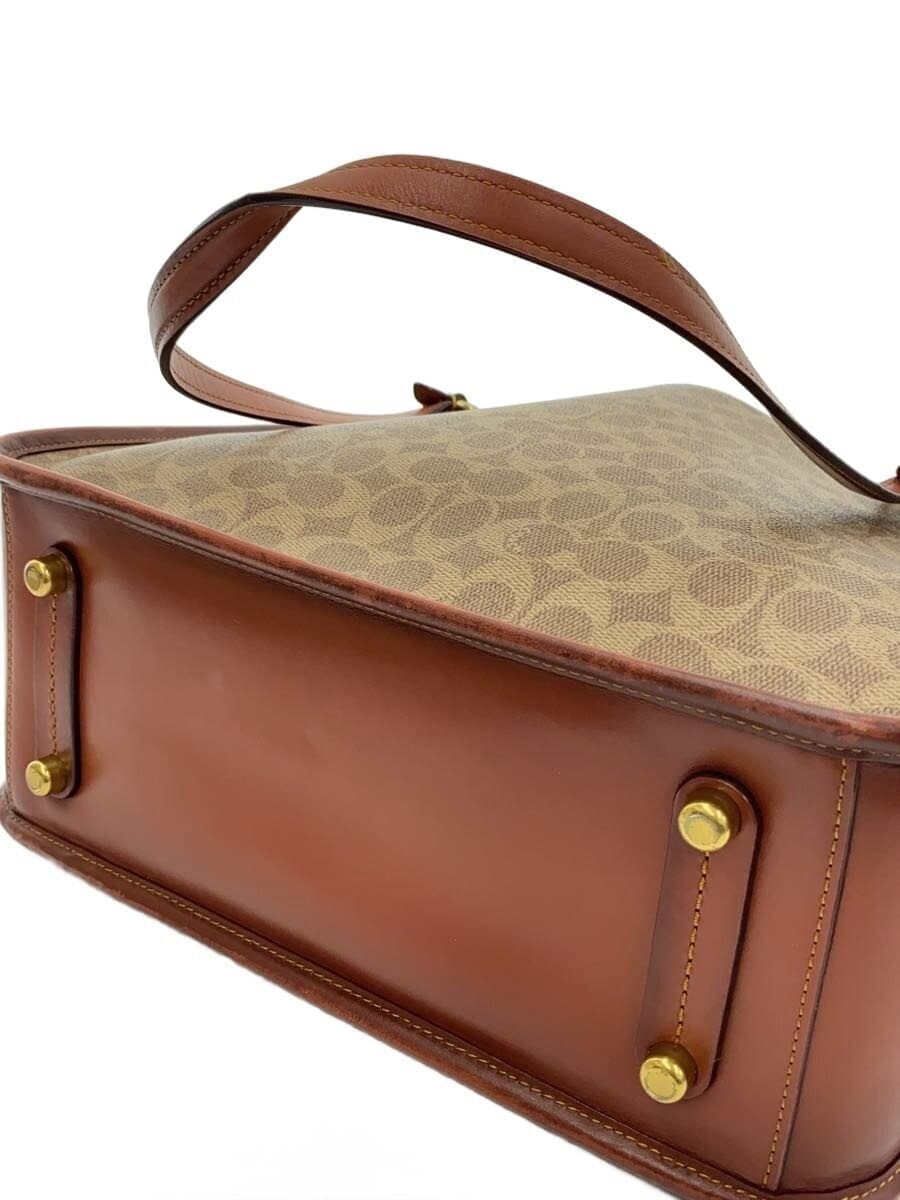 COACH tote bag PVC Brown All-over pattern C2591 4