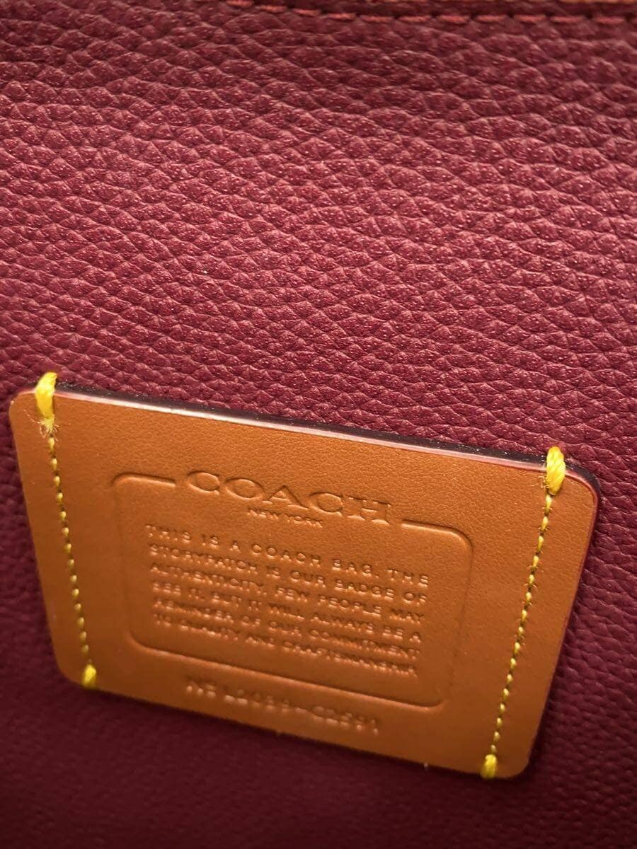 COACH tote bag PVC Brown All-over pattern C2591 5