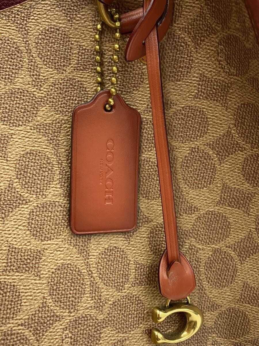 COACH tote bag PVC Brown All-over pattern C2591 8