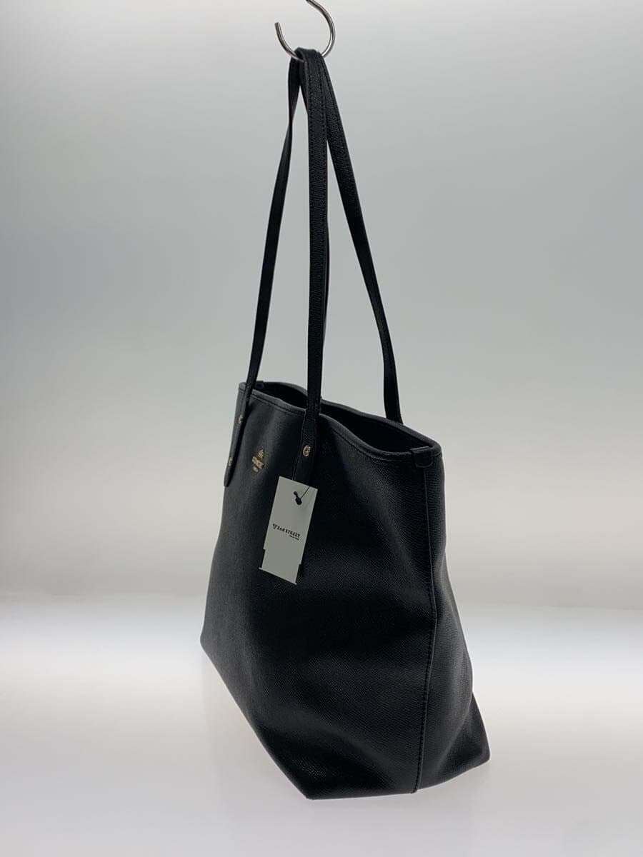 COACH Tote Bag Leather Black F58846 2
