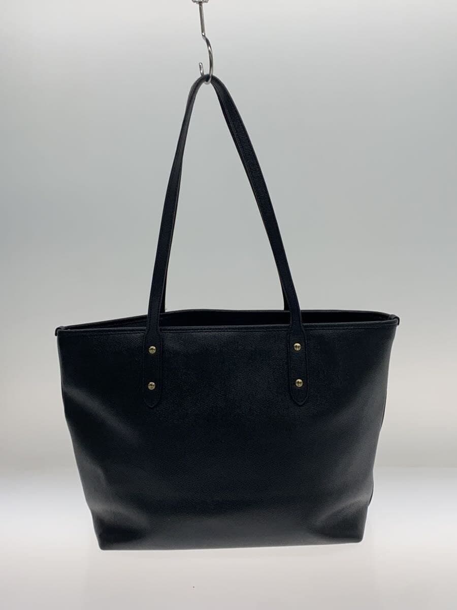 COACH Tote Bag Leather Black F58846 3