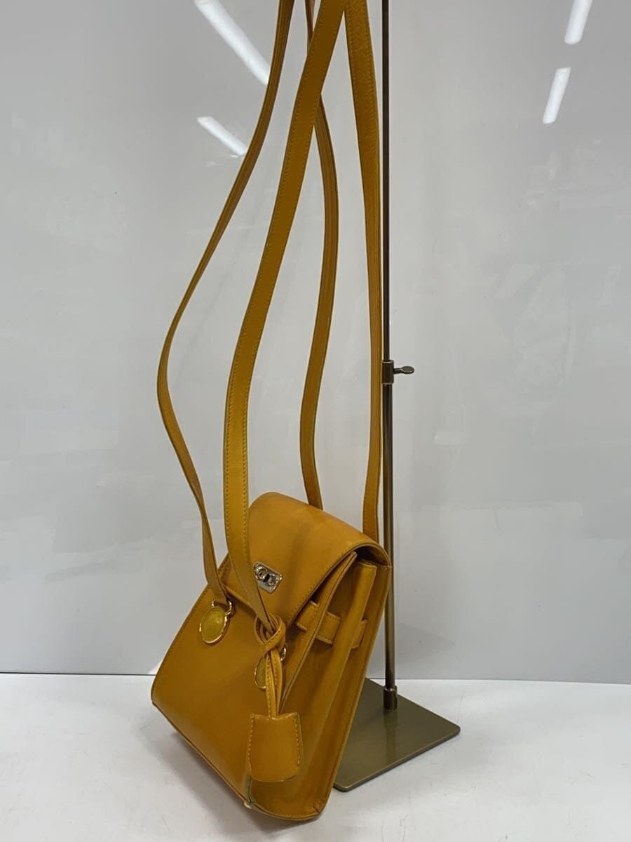 GIANNI VERSACE Shoulder Bag Leather YLW 2