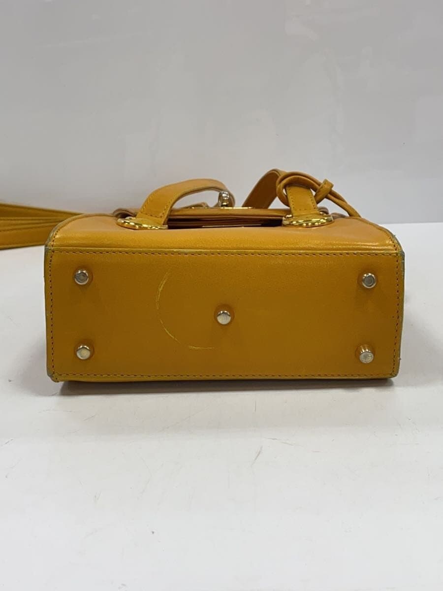 GIANNI VERSACE Shoulder Bag Leather YLW 4