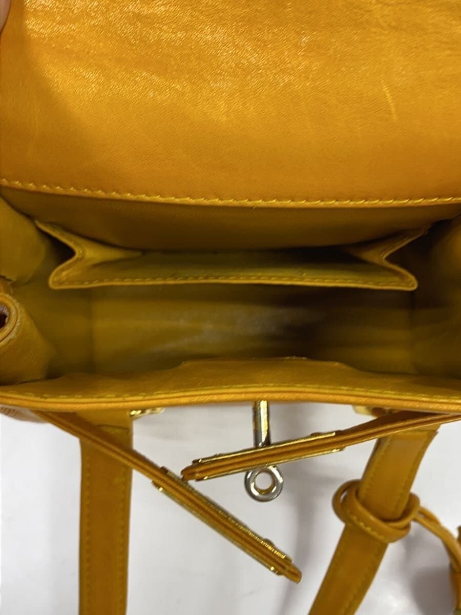 GIANNI VERSACE Shoulder Bag Leather YLW 6