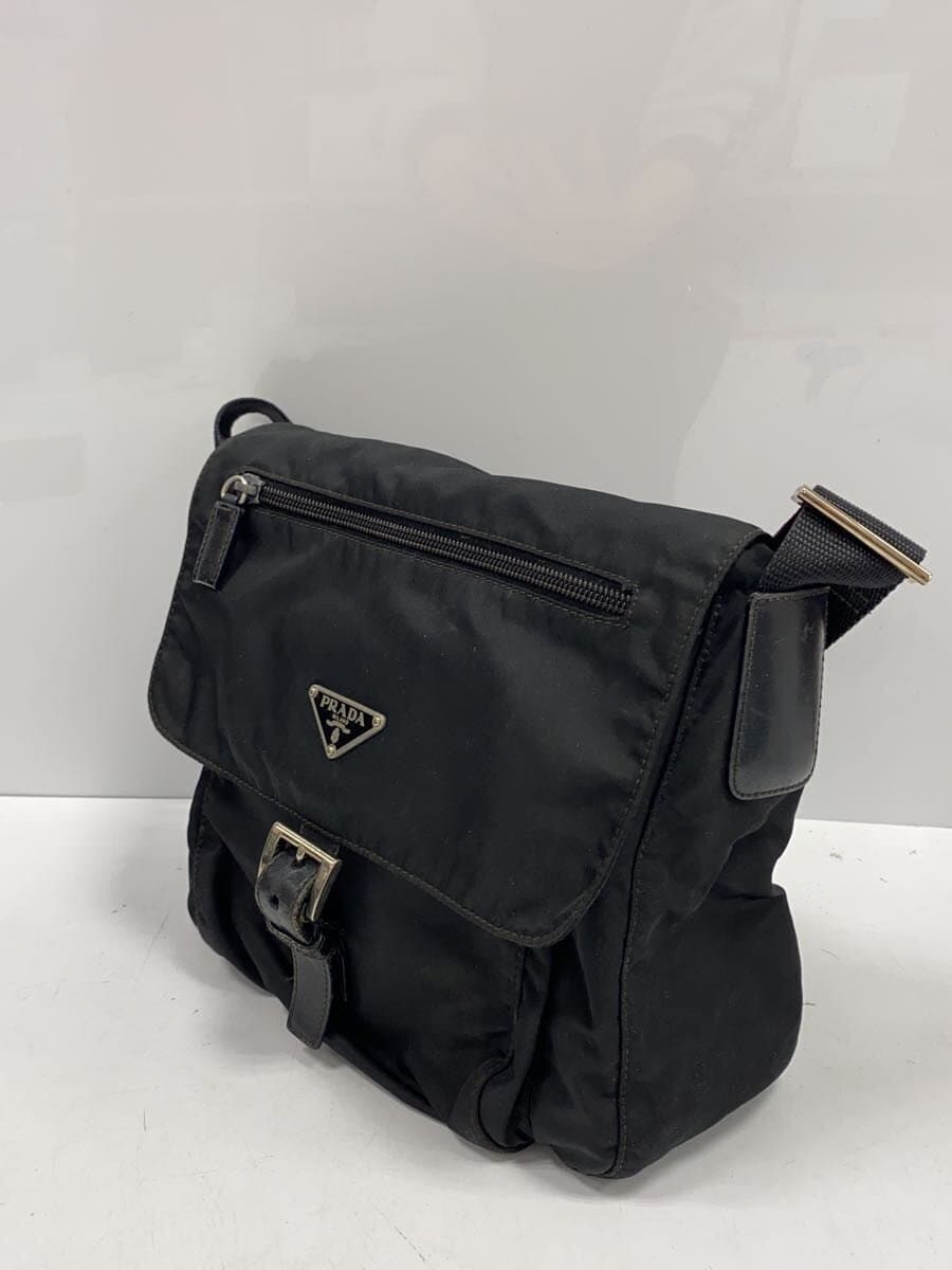 PRADA Shoulder Bag BLK Solid 2