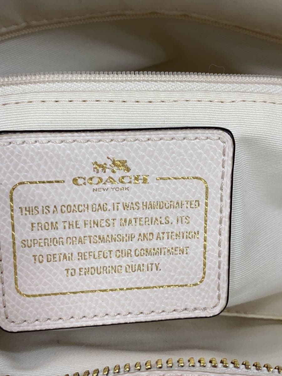 COACH Tote Bag Leather CRM 5