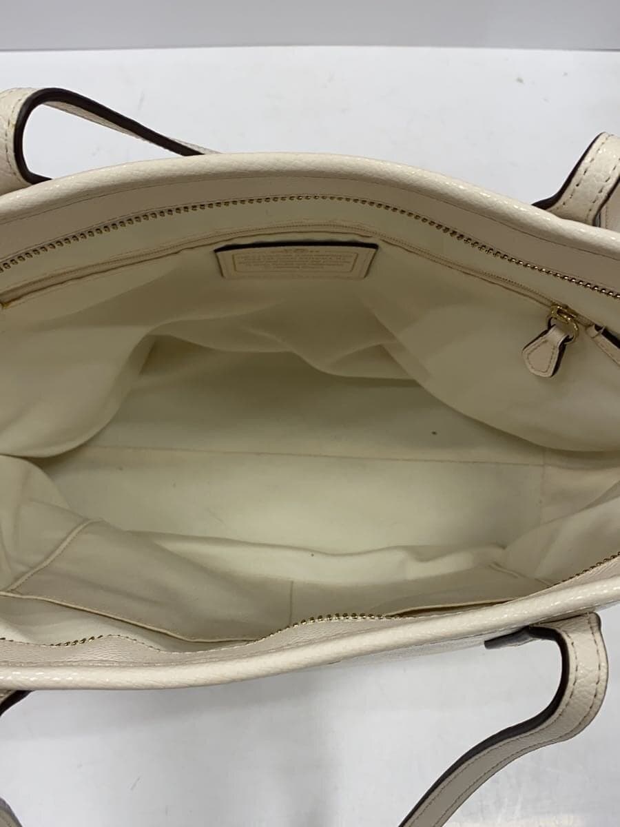 COACH Tote Bag Leather CRM 6