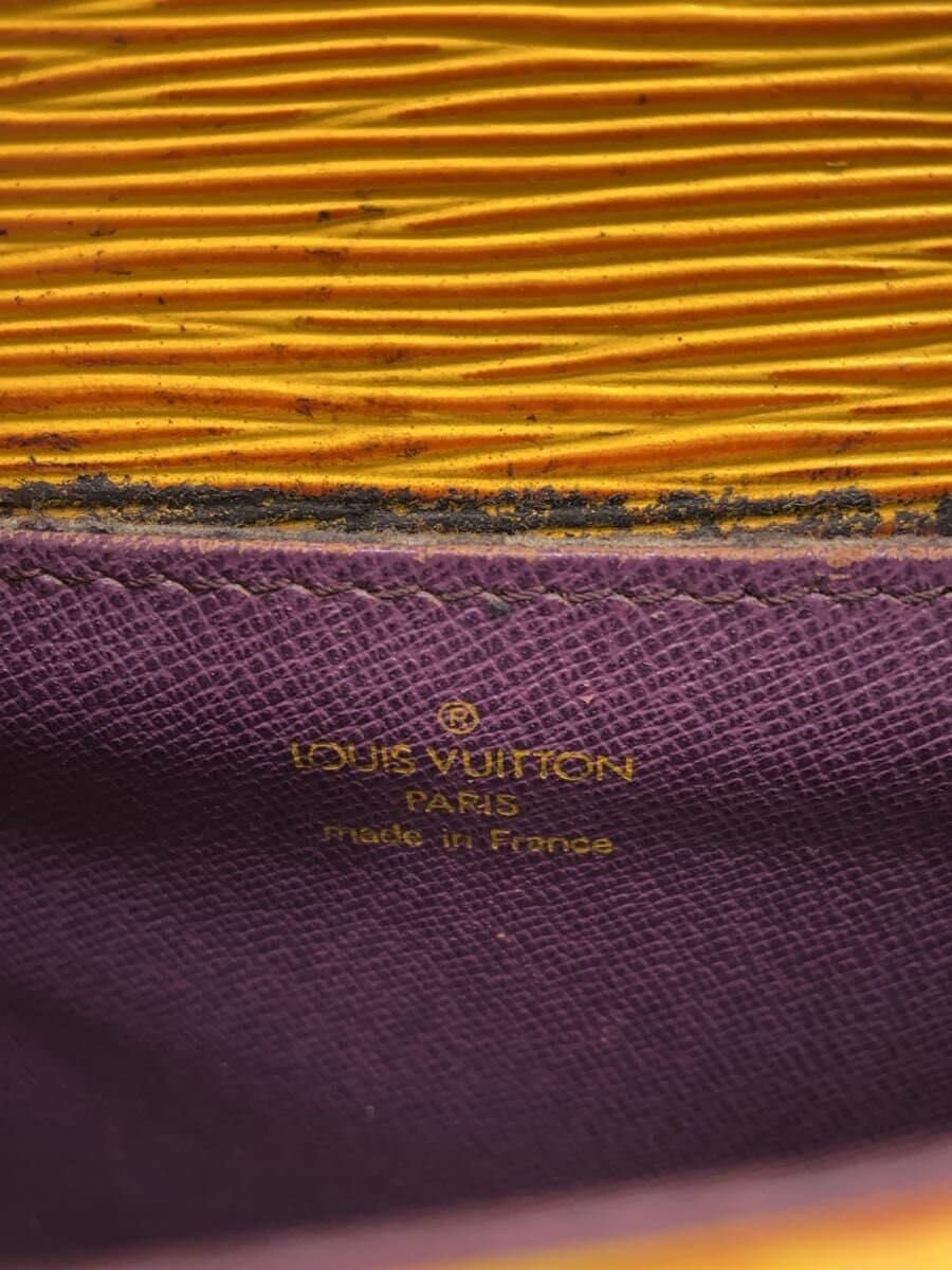 LOUIS VUITTON Tote Bag Leather YLW Solid M52219 5