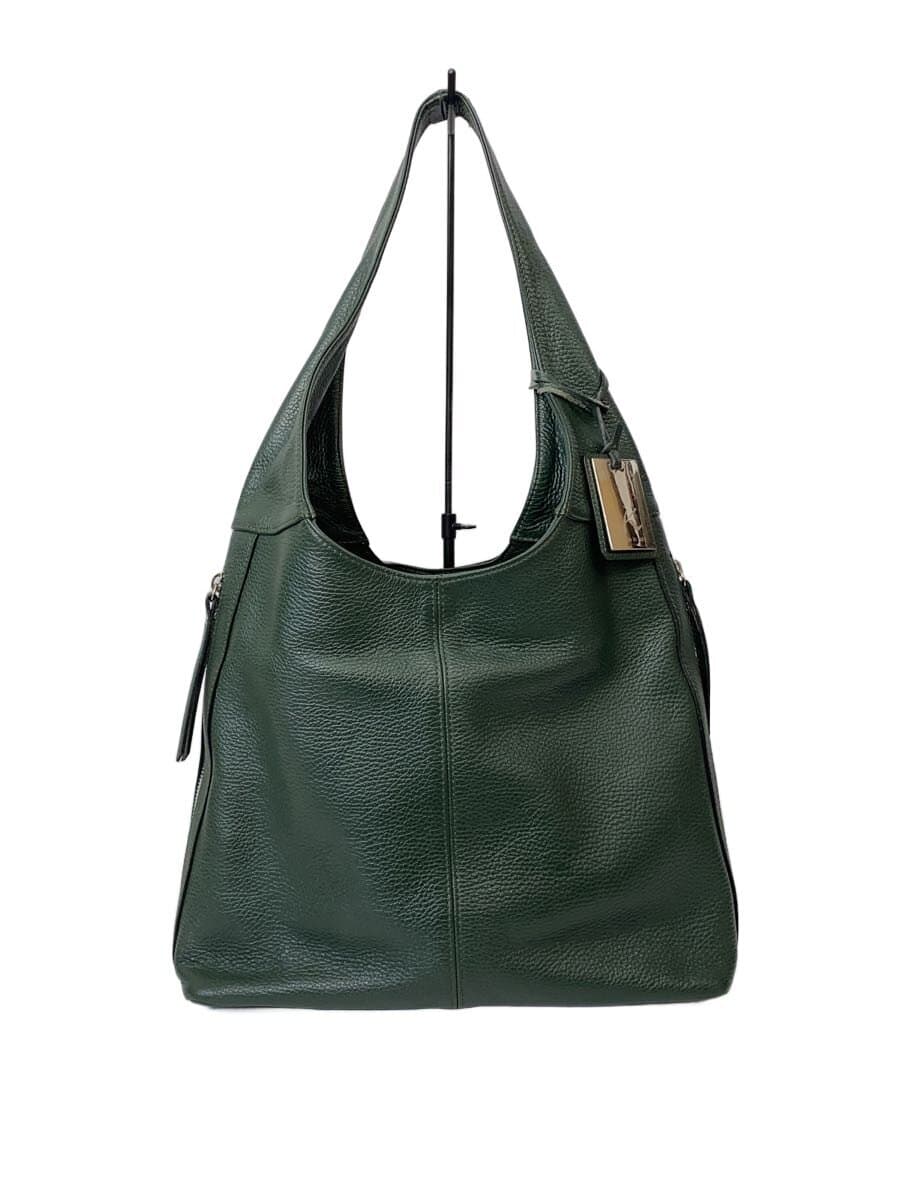 Kitamura Tote Bag Leather GRN Solid