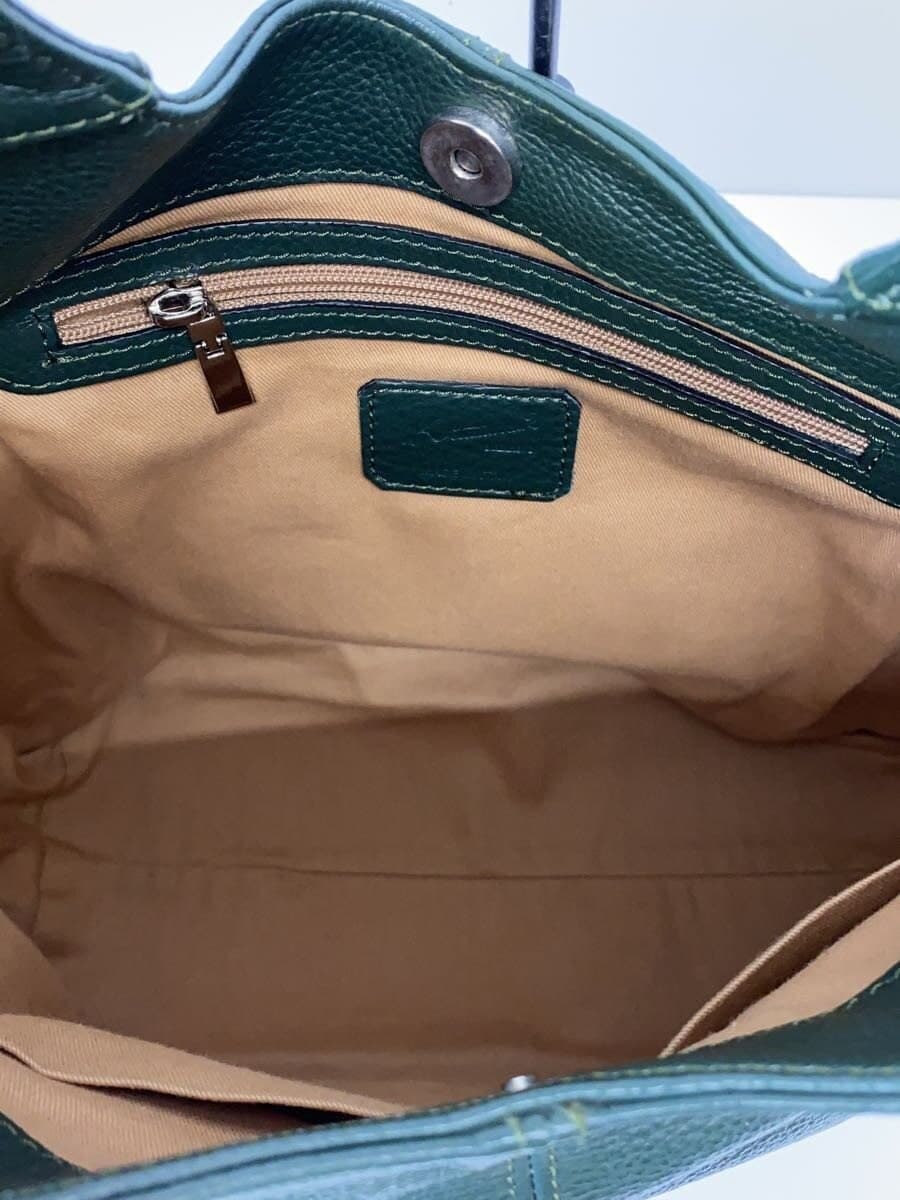 Kitamura Tote Bag Leather GRN Solid 6