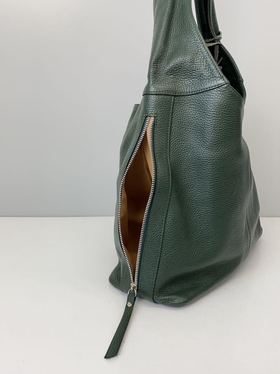 Kitamura Tote Bag Leather GRN Solid 7