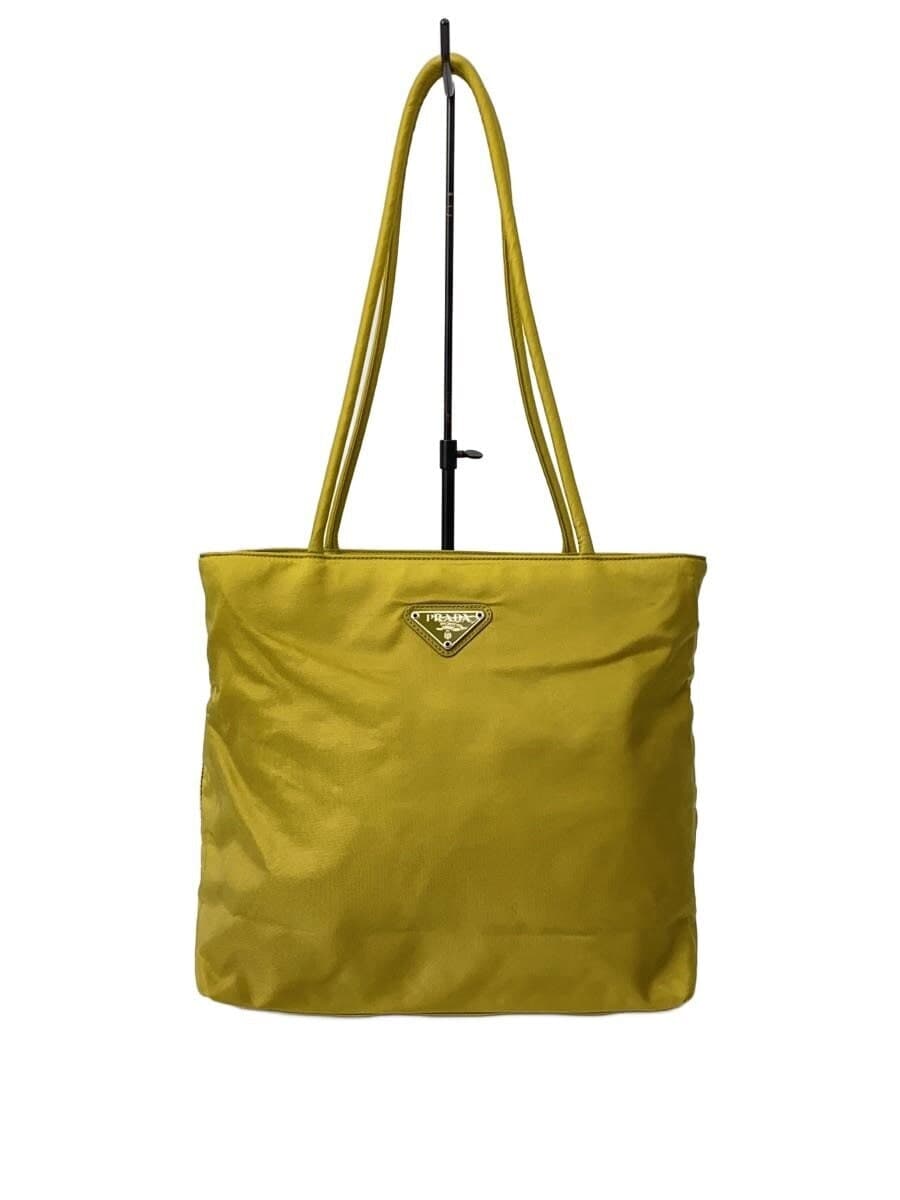 PRADA Handbag Nylon YLW