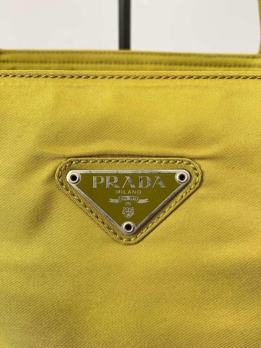 PRADA Handbag Nylon YLW 5