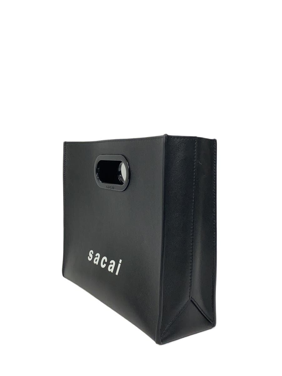 sacai Shoulder Bag Leather BLK 2