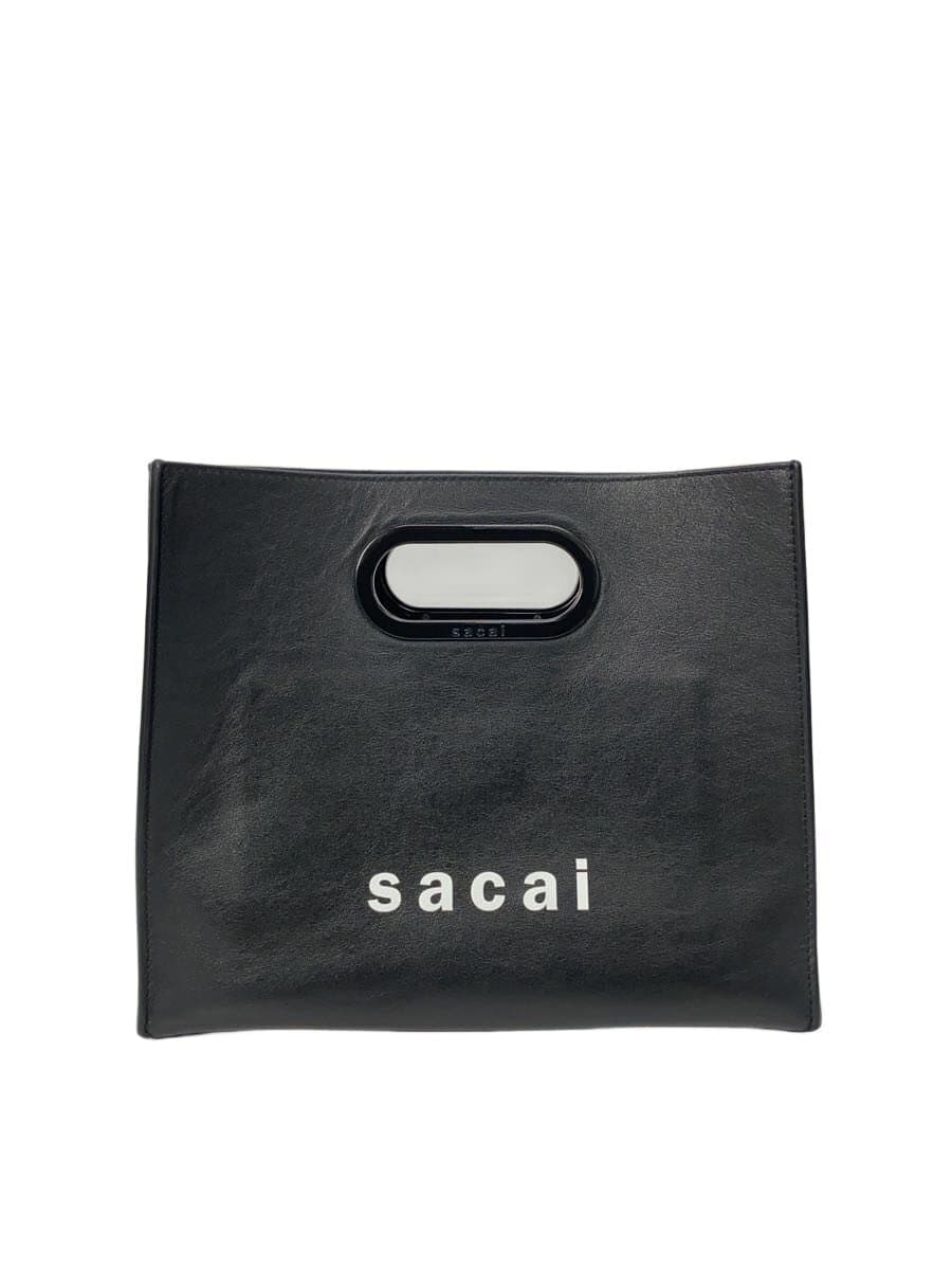 sacai Shoulder Bag Leather BLK 3