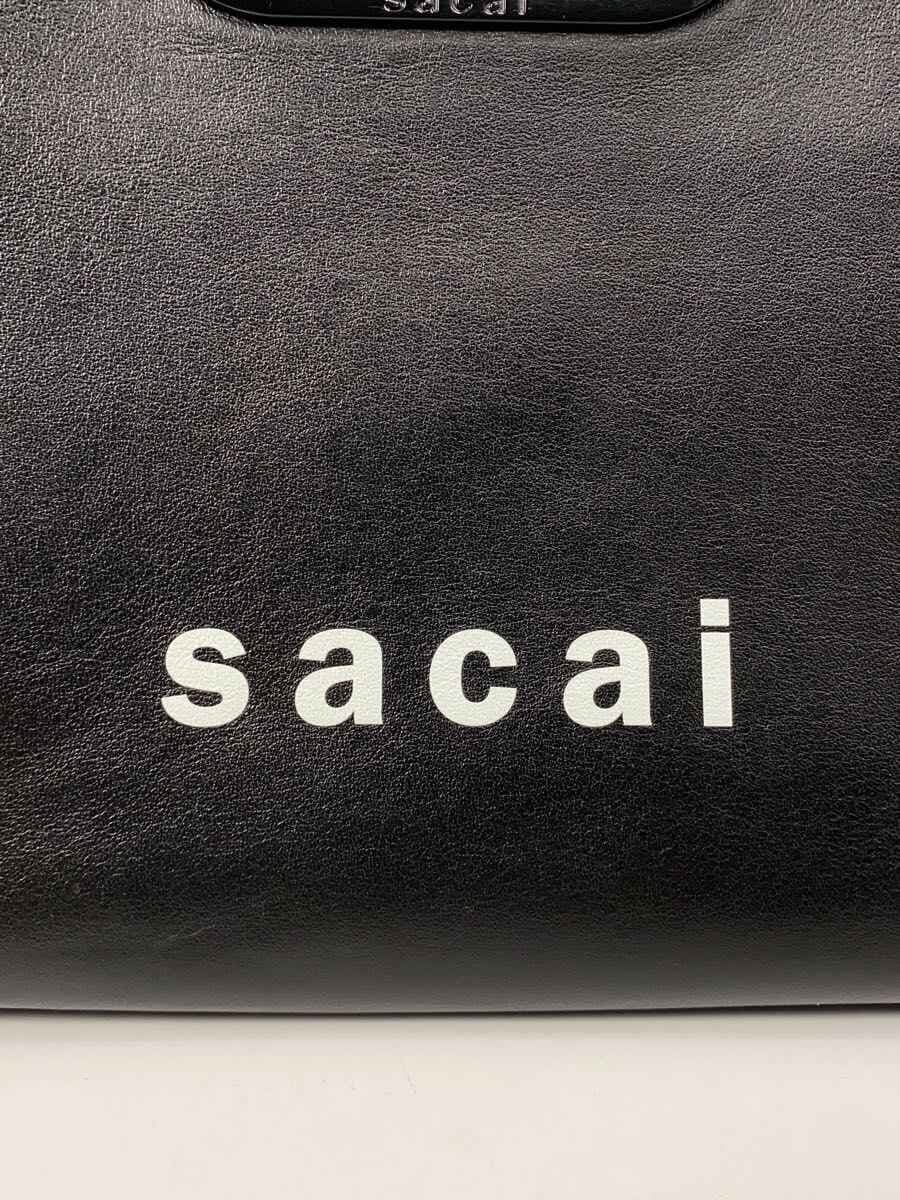 sacai Shoulder Bag Leather BLK 5
