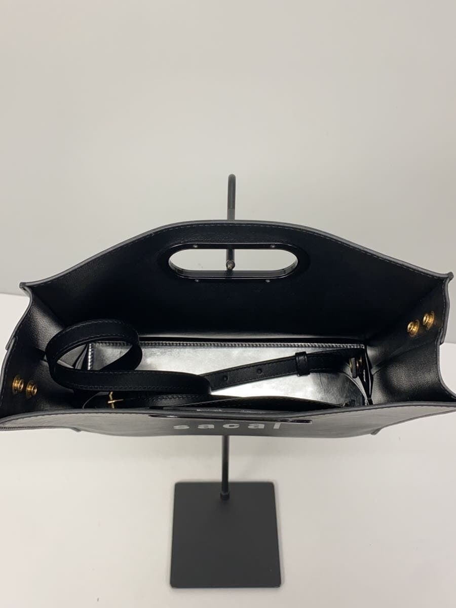 sacai Shoulder Bag Leather BLK 6