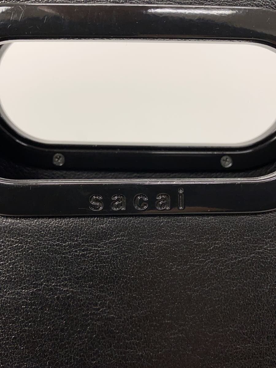 sacai Shoulder Bag Leather BLK 7