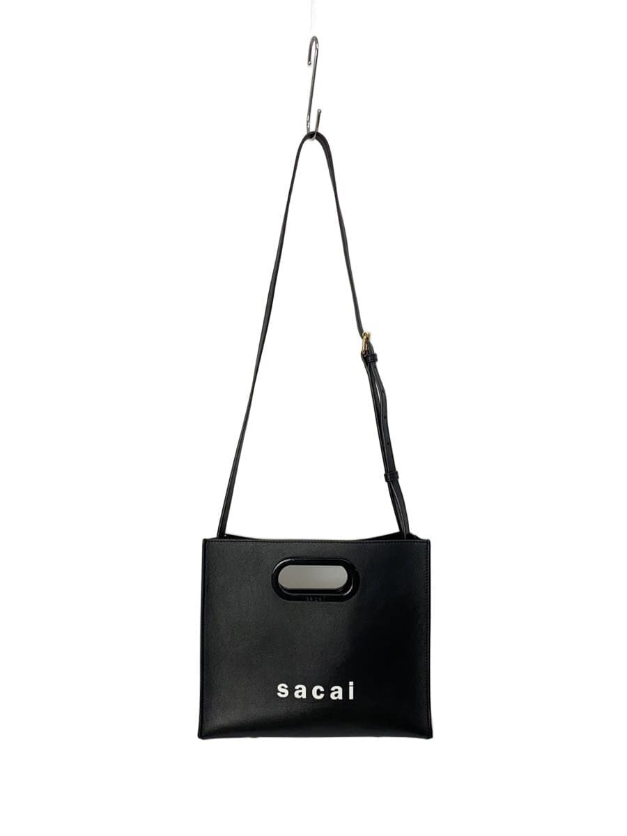 sacai Shoulder Bag Leather BLK 8